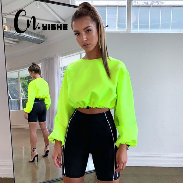 cnyishe 2020 neon loose sweatshirts women pullovers fashion solid regular long sleeve casual short women sweatshirts female, Black
cnyishe 2020 neon loose sweatshirts women pullovers fashion solid regular long sleeve casual short women sweatshirts female, Black