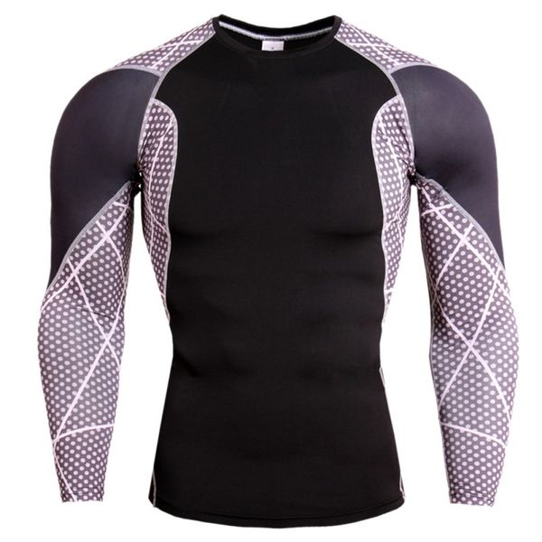 men fitness compression t-shirt baselayer long sleeve muscle bodybuilding plain quick-drying clothes sport cross running shirts, Black;blue
men fitness compression t-shirt baselayer long sleeve muscle bodybuilding plain quick-drying clothes sport cross running shirts, Black;blue