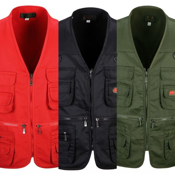 spring and work clothes autumn middle-aged vest men's multi-pocket work clothes vest men's cotton s18, Black;white
spring and work clothes autumn middle-aged vest men's multi-pocket work clothes vest men's cotton s18, Black;white