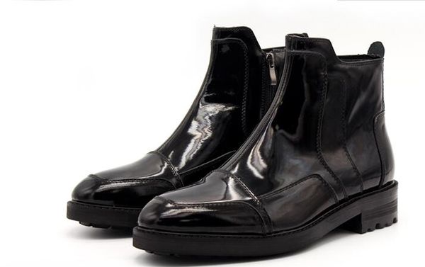 new winter men ankle boots solid black genuine leather lace up men shoes zipper classics fashion men's boots
new winter men ankle boots solid black genuine leather lace up men shoes zipper classics fashion men's boots