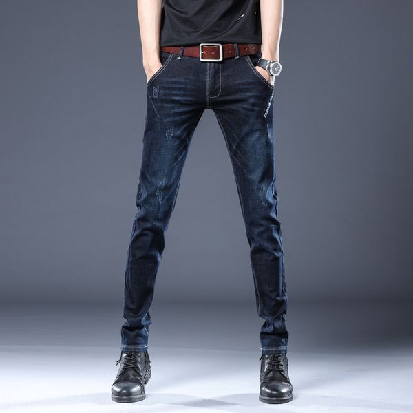 spring men's youth korean style trendy casual jeans and jeans trendy brand all-match straight pants men's slim fit ankle pants, Blue
spring men's youth korean style trendy casual jeans and jeans trendy brand all-match straight pants men's slim fit ankle pants, Blue