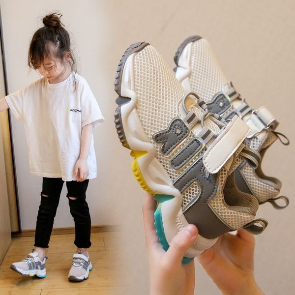 m3gfn 2020 new girl's single-net rainbow bottom sports big sneakers, and children children's breathable anti-skid running shoes ch, Black
m3gfn 2020 new girl's single-net rainbow bottom sports big sneakers, and children children's breathable anti-skid running shoes ch, Black