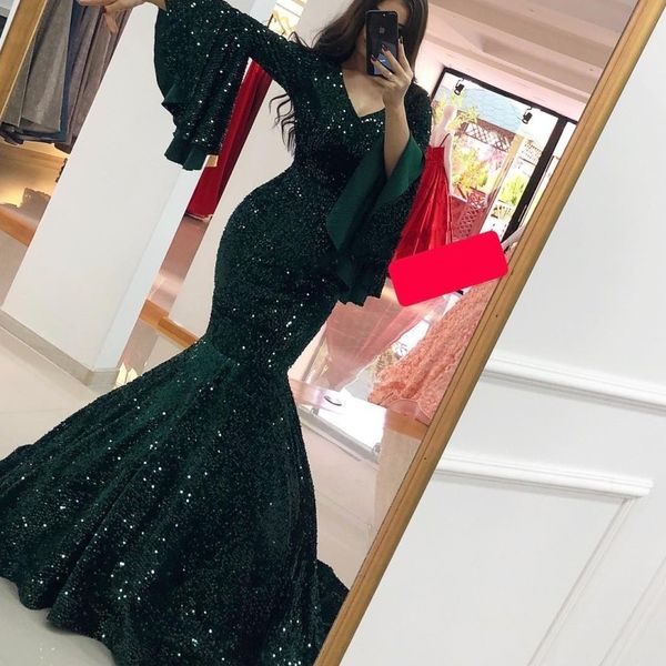 green mermaid prom dresses, Black
green mermaid prom dresses, Black