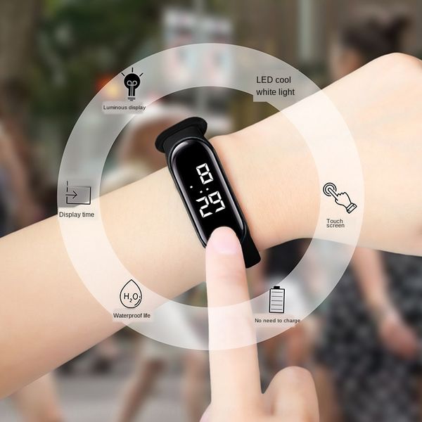 xiaomi children's fashion student lovers super waterproof leisure electronic watch sports touch led electronic watch, Blue
xiaomi children's fashion student lovers super waterproof leisure electronic watch sports touch led electronic watch, Blue