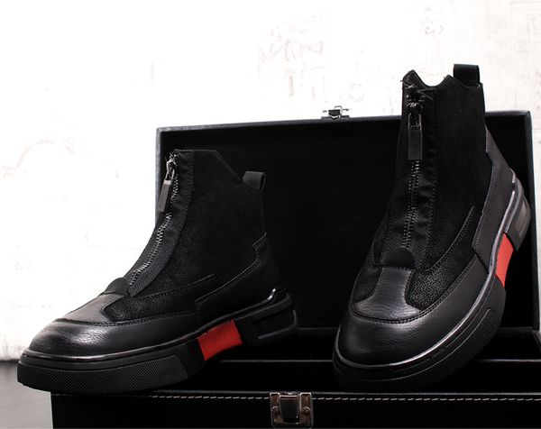 мужская мода сапоги мужской моды осени и зимы кожа унты для man casual high top мужская обувь повышена кроссовки, Black
мужская мода сапоги мужской моды осени и зимы кожа унты для man casual high top мужская обувь повышена кроссовки, Black