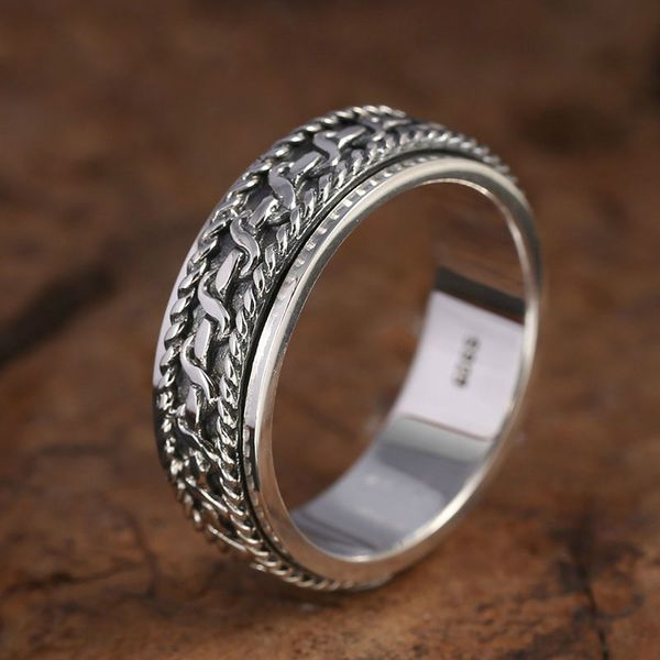 925 sterling silver vintage black ring для мужчин и женщины spinning таиланд серебра совместного ювелирных изделий кольца s200
925 sterling silver vintage black ring для мужчин и женщины spinning таиланд серебра совместного ювелирных изделий кольца s200