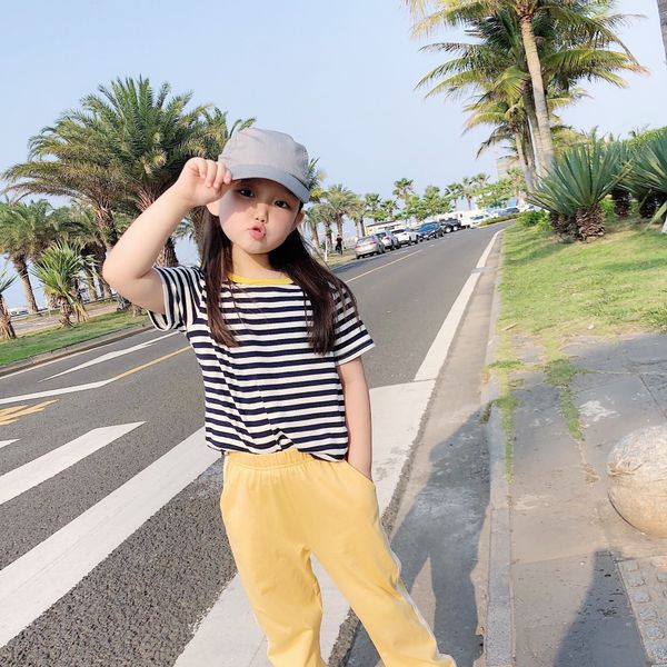 summer t-shirt 2020 new children's color matching horizontal stripe t-shirt all-match round collar short sleeve, Blue
summer t-shirt 2020 new children's color matching horizontal stripe t-shirt all-match round collar short sleeve, Blue