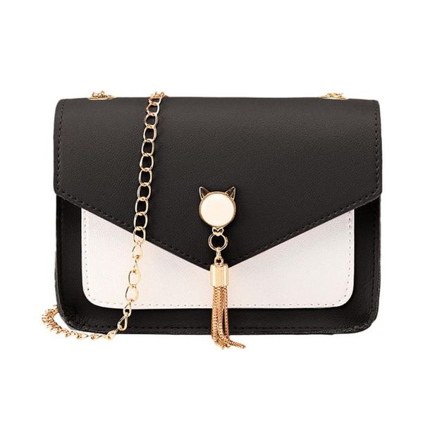 2020 women contrast covered fringe shoulder small square bag golden tassel crossbody cat mobile phone case stitching color #bl1
2020 women contrast covered fringe shoulder small square bag golden tassel crossbody cat mobile phone case stitching color #bl1