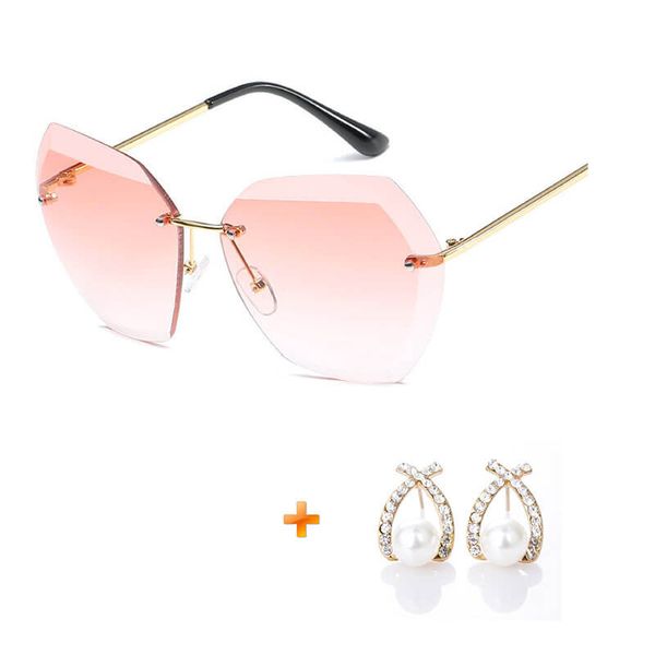 luxury oversize vintage sunglasses female rimless sunglasses for women brand designer retro glasses women's aabd01, White;black
luxury oversize vintage sunglasses female rimless sunglasses for women brand designer retro glasses women's aabd01, White;black