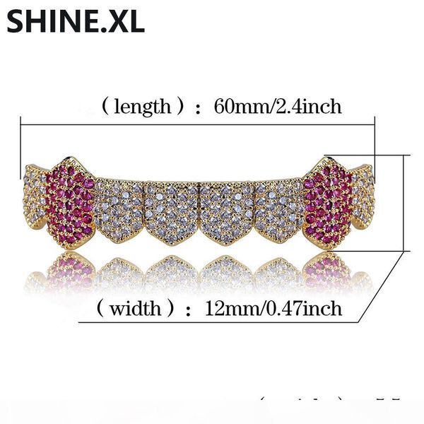 18k gold plated vampire teeth grillz iced out micro pave cubic zircon 8 tooth hip hop grill bottom body jewelry, Black
18k gold plated vampire teeth grillz iced out micro pave cubic zircon 8 tooth hip hop grill bottom body jewelry, Black