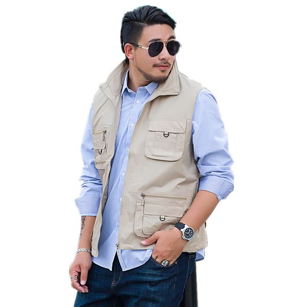 men's vests outdoor casual vest large size multi-pockets zipper jackets sleeveless male pography fishing tourism drift, Black;white
men's vests outdoor casual vest large size multi-pockets zipper jackets sleeveless male pography fishing tourism drift, Black;white