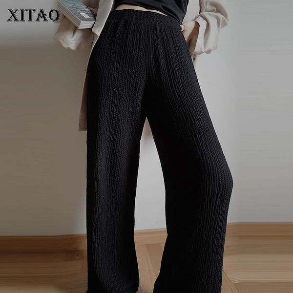 xitao pleated black pants fashion new elastic waist excellent texture elegant minority casual style 2020 autumn pants gcc3895, Black;white
xitao pleated black pants fashion new elastic waist excellent texture elegant minority casual style 2020 autumn pants gcc3895, Black;white