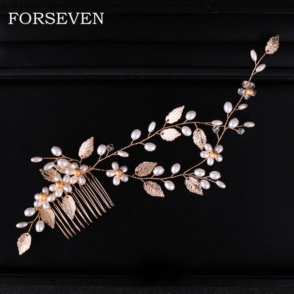 wedding pearl hair comb bride headband gold hair accessories pearl flower bridal wedding hairbands women's decorations jewelry, Golden;silver
wedding pearl hair comb bride headband gold hair accessories pearl flower bridal wedding hairbands women's decorations jewelry, Golden;silver