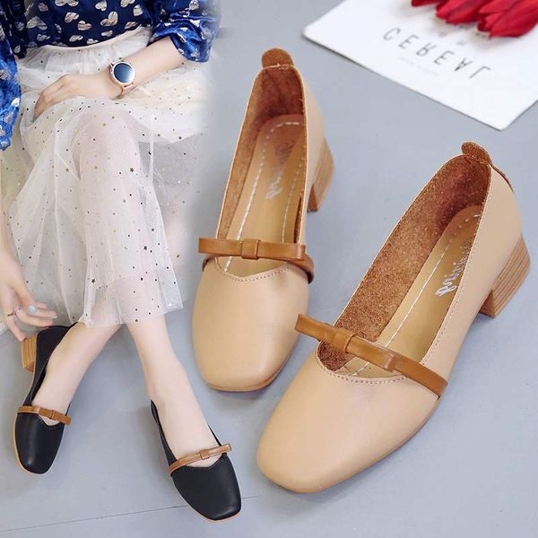 gentle shoes single shoes women's middle thick heel 2020 summer new ins fashionable and versatile small fragrant style, Black
gentle shoes single shoes women's middle thick heel 2020 summer new ins fashionable and versatile small fragrant style, Black