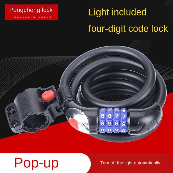 with lights four-digit code anti-theft bicycle cable bicycle cable lock mountain bike road car wire lock
with lights four-digit code anti-theft bicycle cable bicycle cable lock mountain bike road car wire lock
