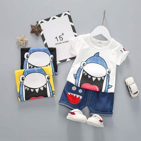 wear boys and children's t-shirt children's clothing girls baby cartoon hole shark short sleeve t-shirt set two-piece set
wear boys and children's t-shirt children's clothing girls baby cartoon hole shark short sleeve t-shirt set two-piece set