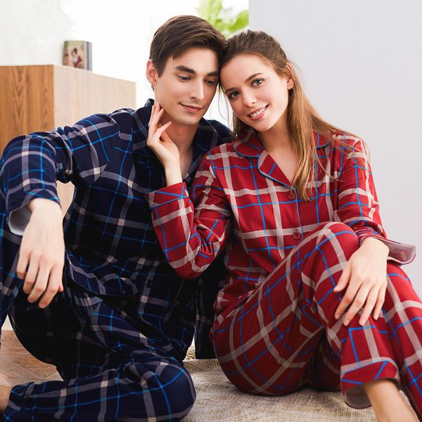 men's sleepwear couples autumn cotton nightwear full sleeve plaid suit lovers home clothes winter nighty women lapel pajamas set, Black;brown
men's sleepwear couples autumn cotton nightwear full sleeve plaid suit lovers home clothes winter nighty women lapel pajamas set, Black;brown