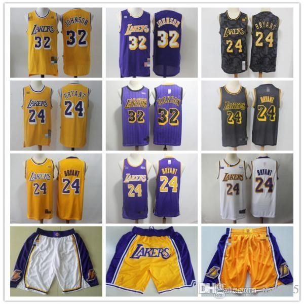 mens los angeles lakers 32 magic johnson 24 bryant yellow purple basketball shorts basketball jersey, Black;red
mens los angeles lakers 32 magic johnson 24 bryant yellow purple basketball shorts basketball jersey, Black;red