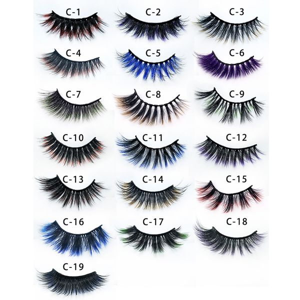 naturally slender 3d colorful false eyelashes cross handmade fiber eyelashes 19 styles one pair package for cosplay makeup
naturally slender 3d colorful false eyelashes cross handmade fiber eyelashes 19 styles one pair package for cosplay makeup