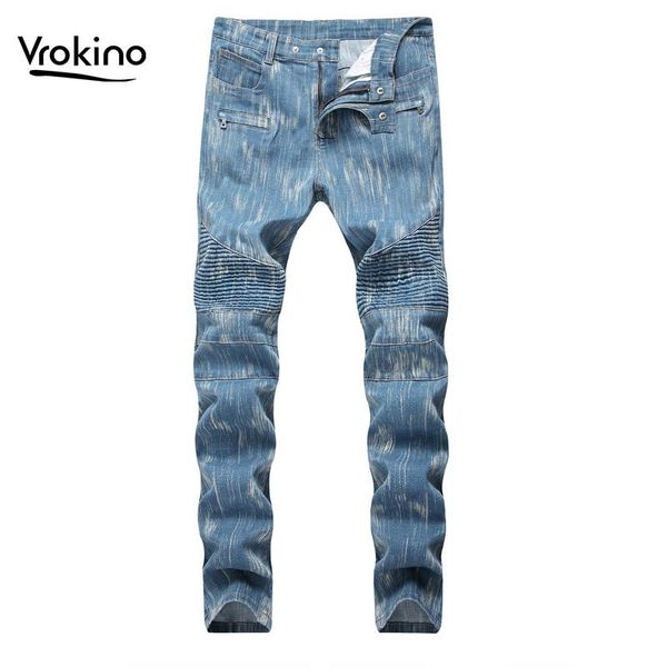 2019 new jeans design knee anti-wrinkle men's jeans men's fashion stretch slim blue dark blue pants
2019 new jeans design knee anti-wrinkle men's jeans men's fashion stretch slim blue dark blue pants
