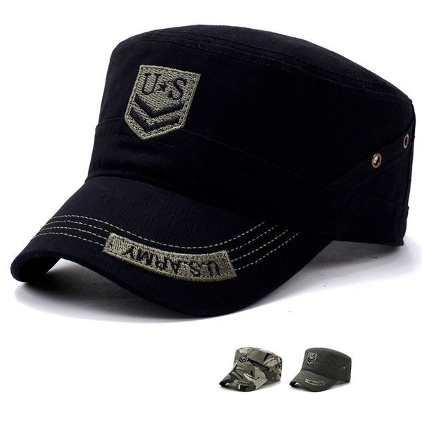wide brim hats us army embroidery hat men women adjustable flat camouflage black cool trucker cap good quality cotton, Blue;gray
wide brim hats us army embroidery hat men women adjustable flat camouflage black cool trucker cap good quality cotton, Blue;gray