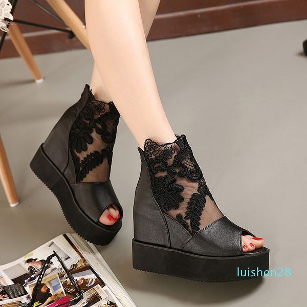 buld silk lace white silver wedge sandals high platform heels invisible height increased peep toe women shoes 2 colors size 35 to 39 l28, Black
buld silk lace white silver wedge sandals high platform heels invisible height increased peep toe women shoes 2 colors size 35 to 39 l28, Black