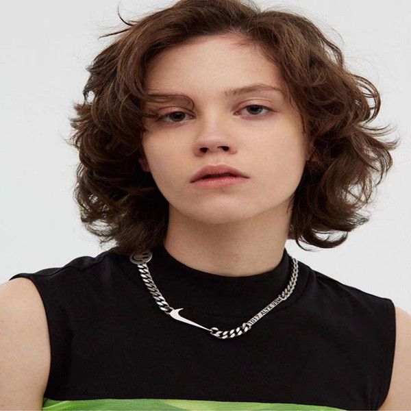 2020 1017 alyx studio logo metal chain necklace bracelet belts men women hip hop outdoor street accessories festival gift series, Silver
2020 1017 alyx studio logo metal chain necklace bracelet belts men women hip hop outdoor street accessories festival gift series, Silver