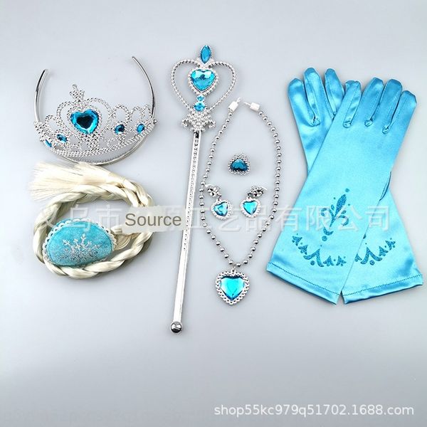 snow princess headdress magic wand children electroplated necklace crown hair band hair gloves magic gloves set, Slivery;white
snow princess headdress magic wand children electroplated necklace crown hair band hair gloves magic gloves set, Slivery;white