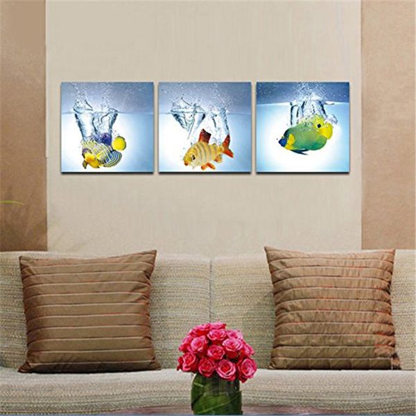 happy fish 3 panels modern animal picture p paintings on canvas wall art for bedroom kitchen home decorations
happy fish 3 panels modern animal picture p paintings on canvas wall art for bedroom kitchen home decorations