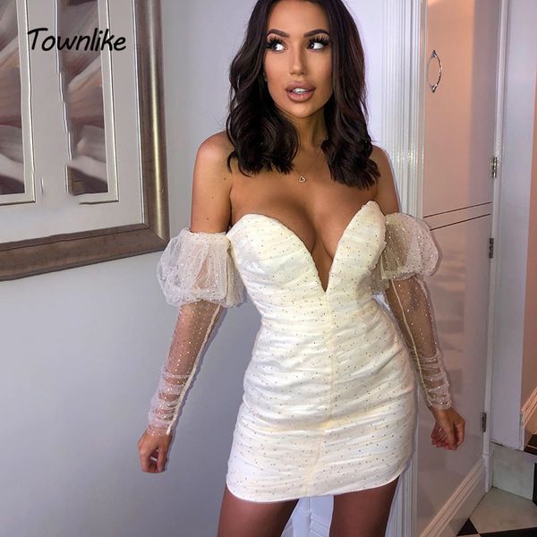 townlike white sequin mesh long sleeve dress women mini night club party dress backless v neck bodycon summer vestido, Black;gray
townlike white sequin mesh long sleeve dress women mini night club party dress backless v neck bodycon summer vestido, Black;gray