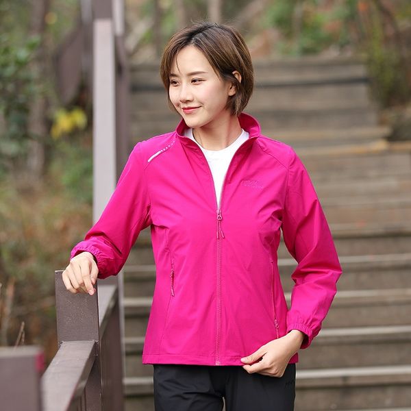 pg6j3 2019 spring autumn wind and snow wolf and women's jacket jacket stretch single layer thin breathable coat mountaineering clothing, Blue;black
pg6j3 2019 spring autumn wind and snow wolf and women's jacket jacket stretch single layer thin breathable coat mountaineering clothing, Blue;black