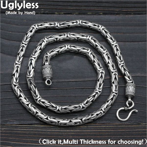 uglyless real 925 sterling silver round chains necklaces without pendants 5mm thickness men cool thai silver accessories
uglyless real 925 sterling silver round chains necklaces without pendants 5mm thickness men cool thai silver accessories