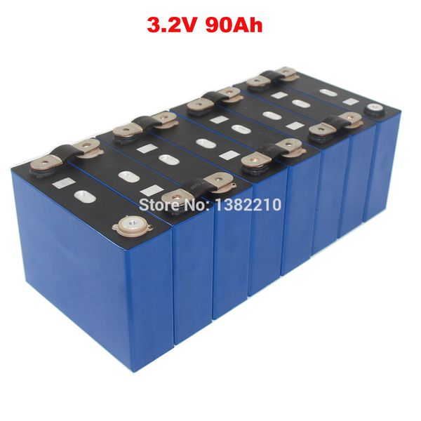 8pcs/lot 3.2v 90ah lifepo4 prismatic cell max 2c 180a discharge for ev battery pack with bus bars
8pcs/lot 3.2v 90ah lifepo4 prismatic cell max 2c 180a discharge for ev battery pack with bus bars