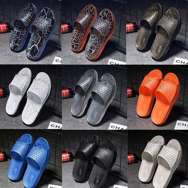 9 colors men's shoes sandals and slippers summer massage bottom hole shoes casual wild wear non-slip personality pattern beach slippers, Black
9 colors men's shoes sandals and slippers summer massage bottom hole shoes casual wild wear non-slip personality pattern beach slippers, Black