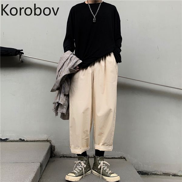 korobov korean sweatpants femme vintage chic high waist women trousers autumn streetwear harajuku cargo pants, Black;white
korobov korean sweatpants femme vintage chic high waist women trousers autumn streetwear harajuku cargo pants, Black;white