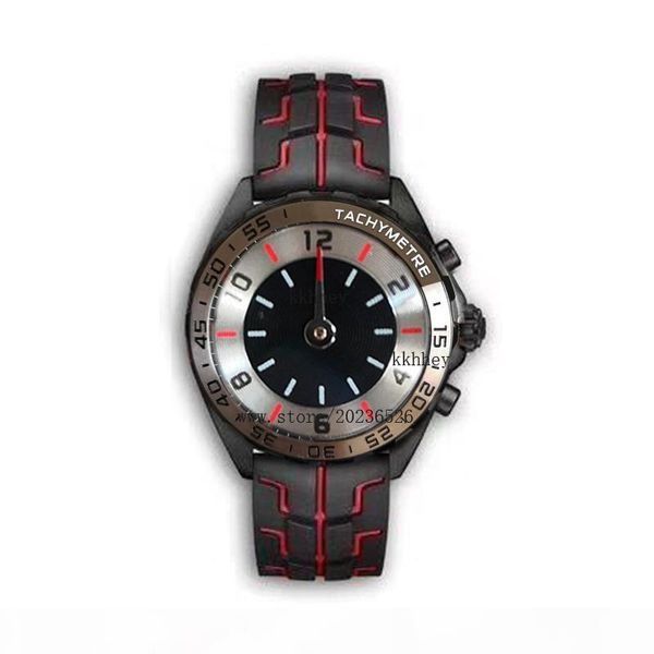 new luxury mens watches black steel case rubber strap f1 racing watch sport quartz multifunctional chronograph calendar wristwatches montre, Slivery;brown
new luxury mens watches black steel case rubber strap f1 racing watch sport quartz multifunctional chronograph calendar wristwatches montre, Slivery;brown