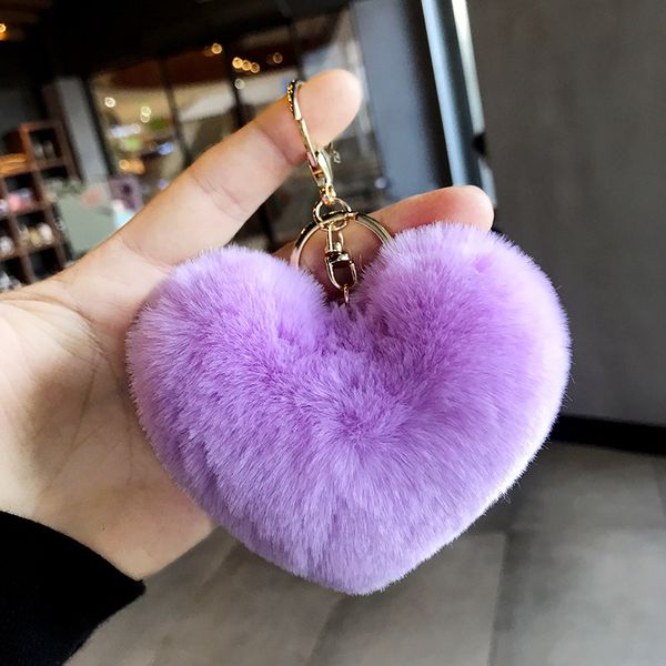 18 color fluffy fur pompom keychain soft lovely heart shape pompom imitation rabbit fur pom poms ball car bag keychain, Silver
18 color fluffy fur pompom keychain soft lovely heart shape pompom imitation rabbit fur pom poms ball car bag keychain, Silver