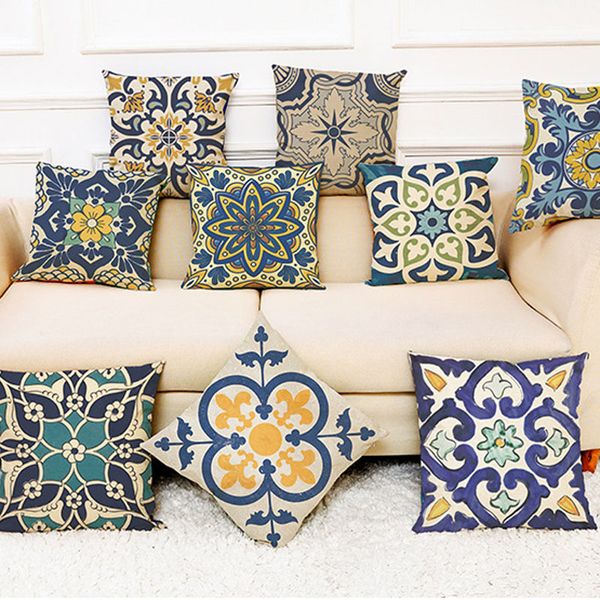 45*45cm fashion flower pattern throw pillow cushion cover seat car home decor sofa bed decorative pillowcase pillow case 
45*45cm fashion flower pattern throw pillow cushion cover seat car home decor sofa bed decorative pillowcase pillow case