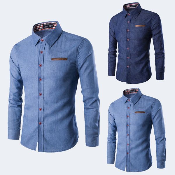 men's dress shirts luxury casual formal shirt long sleeve slim fit business, White;black
men's dress shirts luxury casual formal shirt long sleeve slim fit business, White;black