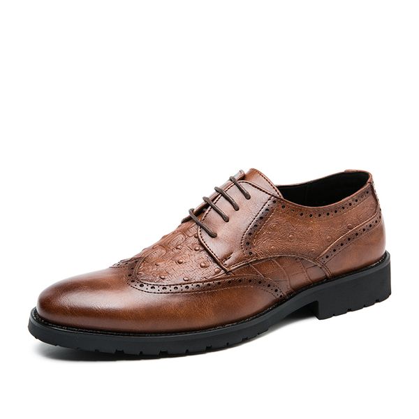 men business shoes 2020 formal office wedding shoes for men crocodile embossed pu leather dress, Black
men business shoes 2020 formal office wedding shoes for men crocodile embossed pu leather dress, Black