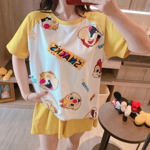 pajamas women's pants trousers suit summer cotton short sleeve pants suit cute cartoon women's cotton home wear, Blue;red
pajamas women's pants trousers suit summer cotton short sleeve pants suit cute cartoon women's cotton home wear, Blue;red