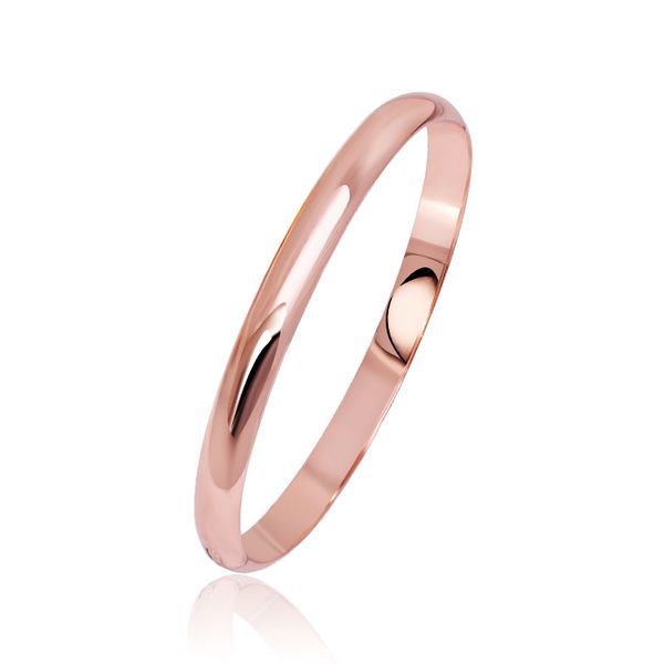 smooth bracelet bangles women rose gold plated classic style no skin allergy nickel free, Black
smooth bracelet bangles women rose gold plated classic style no skin allergy nickel free, Black