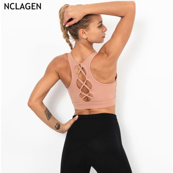nclagen yoga crop women sports bra high impact push up padded training solid gym vest elastic running workout tank, White;black
nclagen yoga crop women sports bra high impact push up padded training solid gym vest elastic running workout tank, White;black