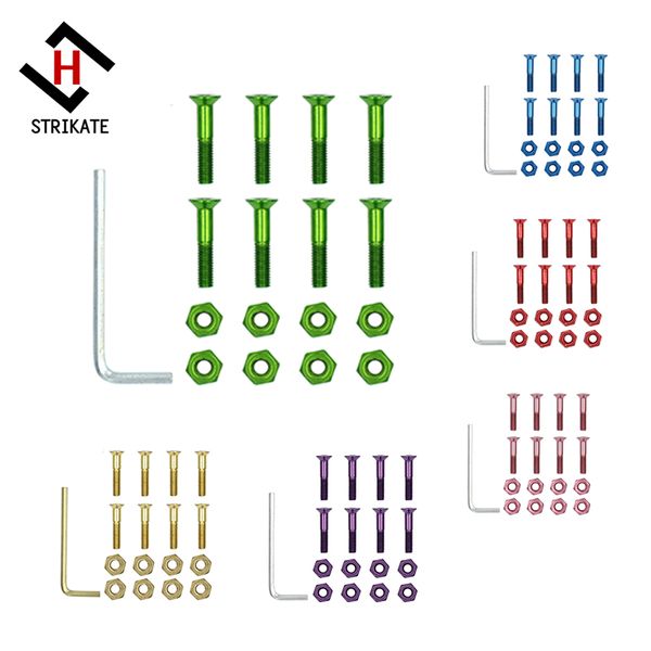 skateboard hardware 29mm 1.14inch skateboard deck bolts screws hexagon socket hardware