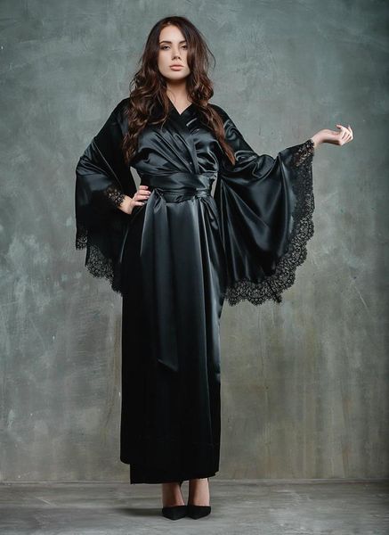 black women night robe bathrobe evening bride bridesmaid robes silk satin lace sleepwear pyjamas long lingeries bridal party shower robe, Black;red
black women night robe bathrobe evening bride bridesmaid robes silk satin lace sleepwear pyjamas long lingeries bridal party shower robe, Black;red