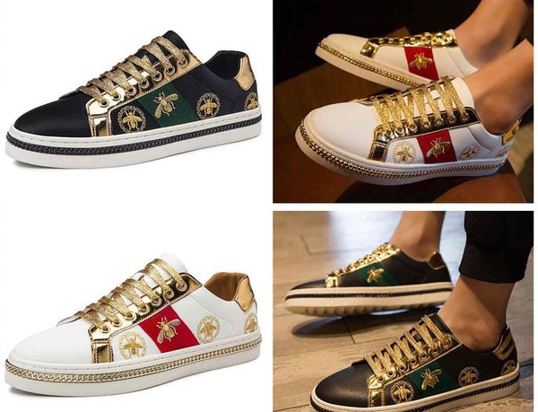 2020 men's casual shoes men black sneakers microfiber leather golden bee embroidery breathable shoes
2020 men's casual shoes men black sneakers microfiber leather golden bee embroidery breathable shoes