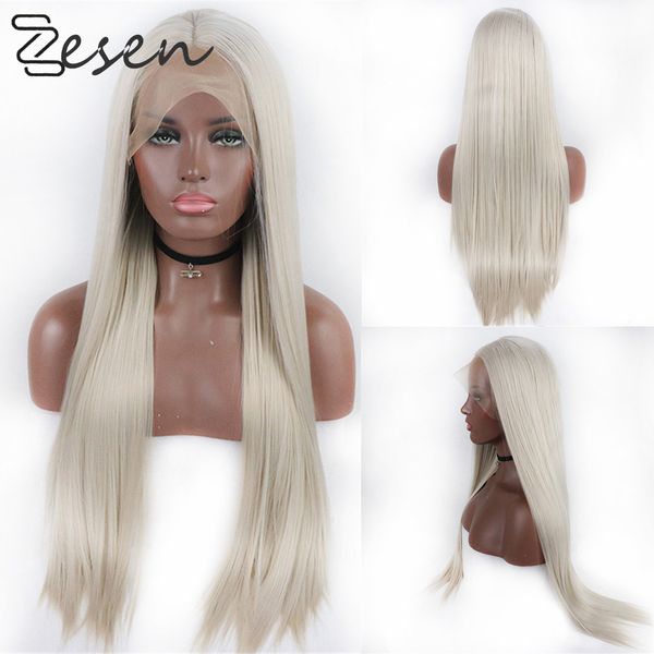 ash blonde silk straight heat resistant fiber synthetic wig lace front wigs for women with natural hairline and baby hair, Black
ash blonde silk straight heat resistant fiber synthetic wig lace front wigs for women with natural hairline and baby hair, Black