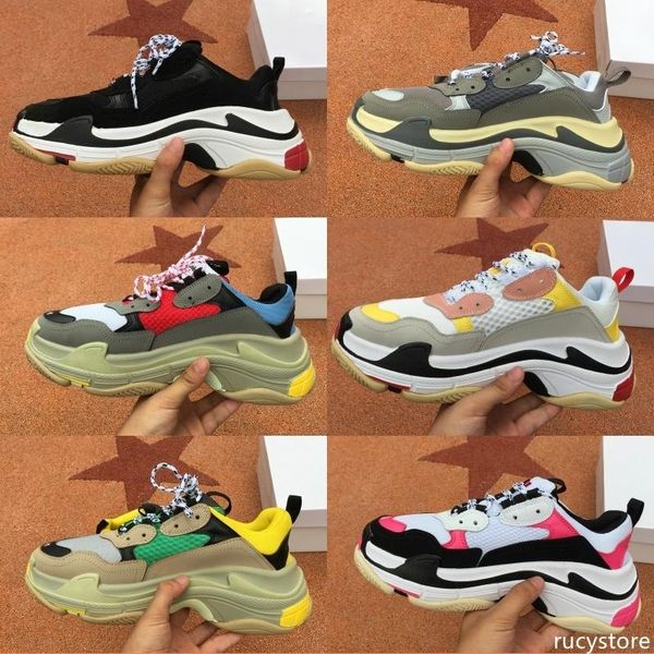 2019 multi luxury triple s designer old dad fashion sneaker combination platform soles mens womens casual shoes size 36-45
2019 multi luxury triple s designer old dad fashion sneaker combination platform soles mens womens casual shoes size 36-45