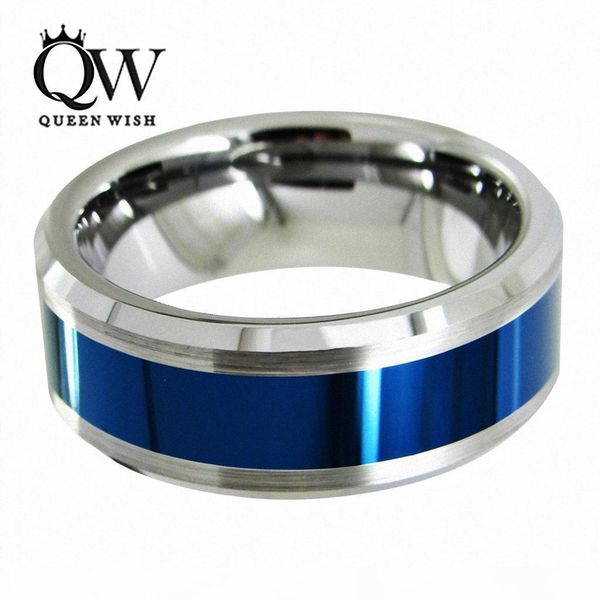 queenwish men wedding bands tungsten carbide ring blue polished center brushed 8mm titanium color statement luxury anniversary jewellry, Slivery;golden
queenwish men wedding bands tungsten carbide ring blue polished center brushed 8mm titanium color statement luxury anniversary jewellry, Slivery;golden