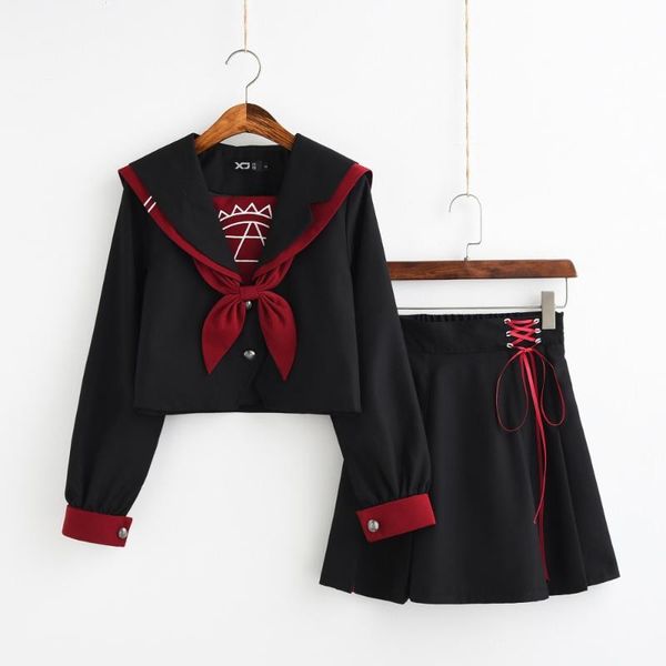 new arrival japanese jk sets dark magic long sleeve jk uniforms suit black british school girl uniform for girls, White
new arrival japanese jk sets dark magic long sleeve jk uniforms suit black british school girl uniform for girls, White